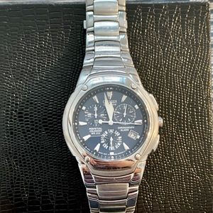 Citizens Men's Eco-Drive Titanium Bracelet Watch